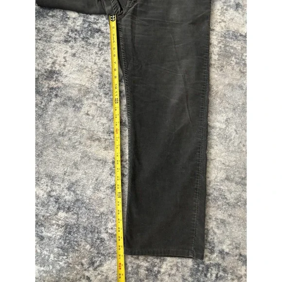 Levis 559 Corduroy Pants Mens 36x32 Gray Relaxed Fit Straight‎ Leg Preppy Casual - Picture 15 of 16